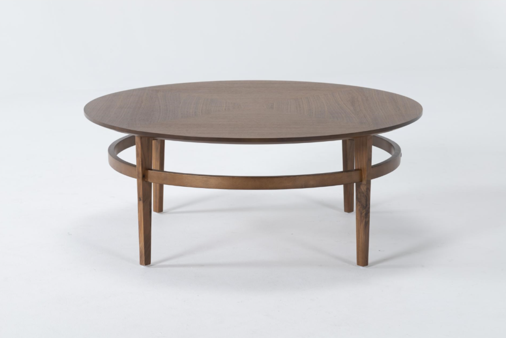 Rounded Walnut Coffee Tables 